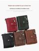 Kingdushi Men's Vertical Retro Multi-functional Wallet with Zipper and Coin Pocket