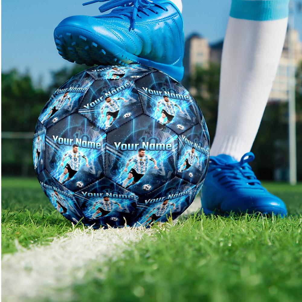Lionel Messi Fashion Size 5 Football Wearproof Non‑Slip Soccer Ball For Sports Training Entertainment Use