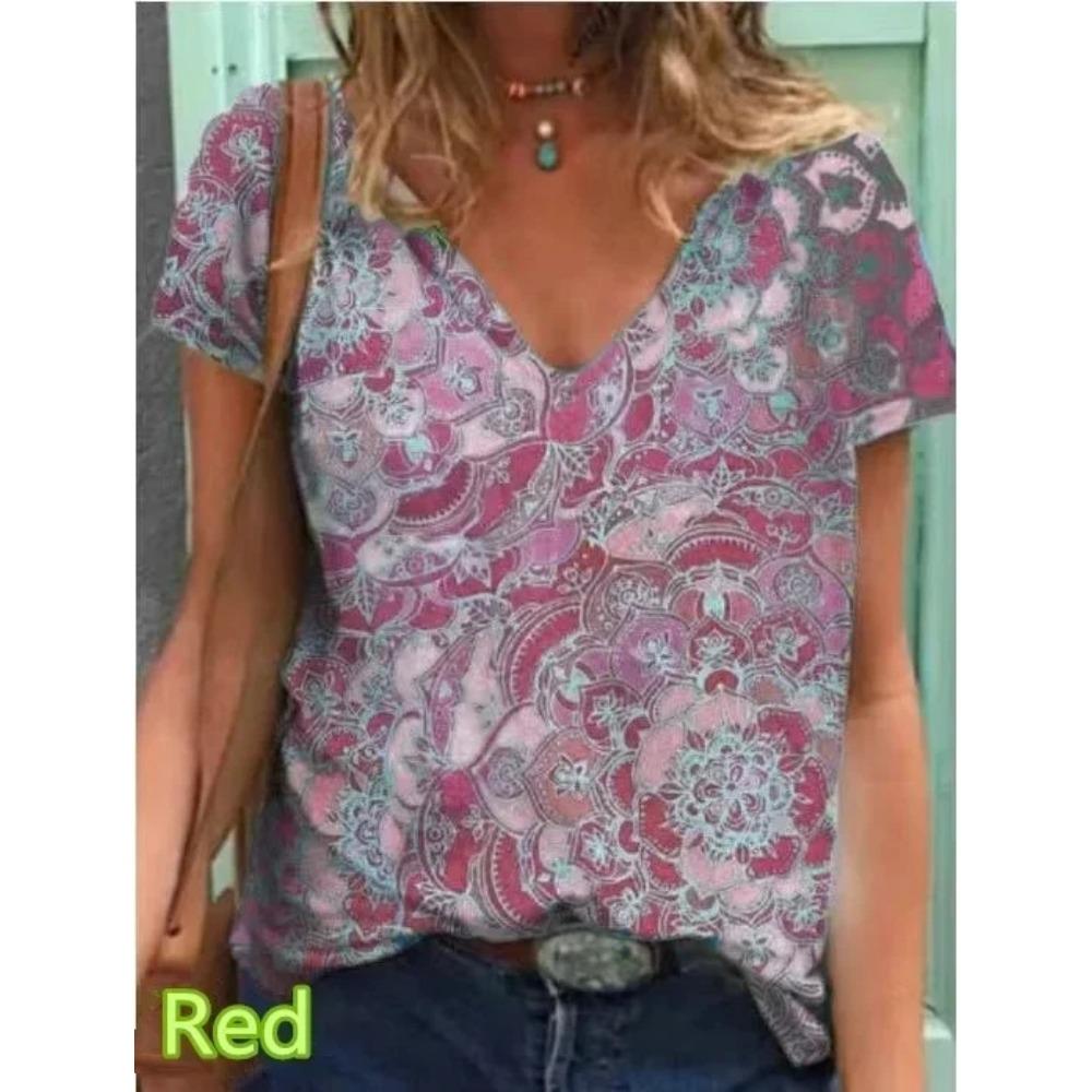 

Женская футболка, летняя новая модная женская повседневная футболка с геометрическим принтом с коротким рукавом, большой размер, тонкий летний топ 4XL