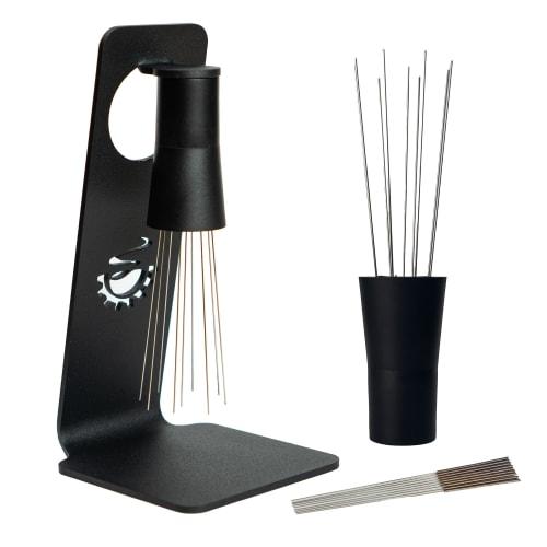 MiiCoffee WDT Espresso Dispersion Tool, Magnetic Coffee Stirrer with 0.4mm 9 Mounting Pins and 9 Extra Needles, Espresso Coffee Stirring Tool with Sta