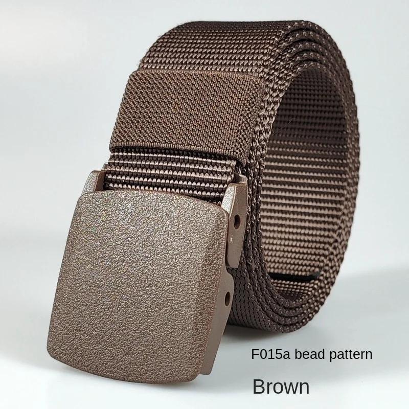 Black Automatic Buckle Nylon  Belt  Waist Canvas Belts Outdoor Strap Travel Sports Belt for Men and Women
