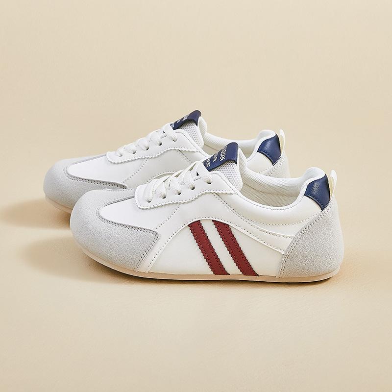 Autumn New Breathable Ins Trendy Korean Style Leather Shoes for Women Students Streetwear Running Sports Casual Shoes
