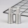 2Pcs Broom Extension Pole Adapter Tips Metal Threaded Handle Tips End Adapter Repair Kit Connector Handle Extension