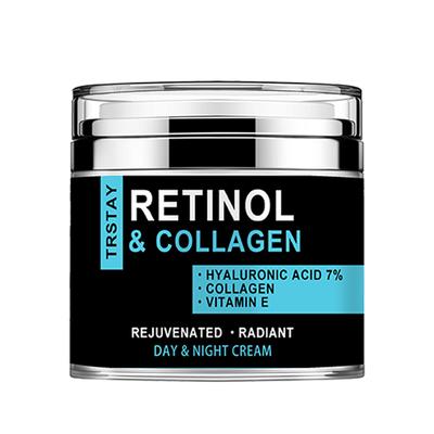 Retinol & Kollagen & E-vitamin Ansiktsglödande fuktkräm Skrynkla Ta bort Anti Aging ansiktskräm