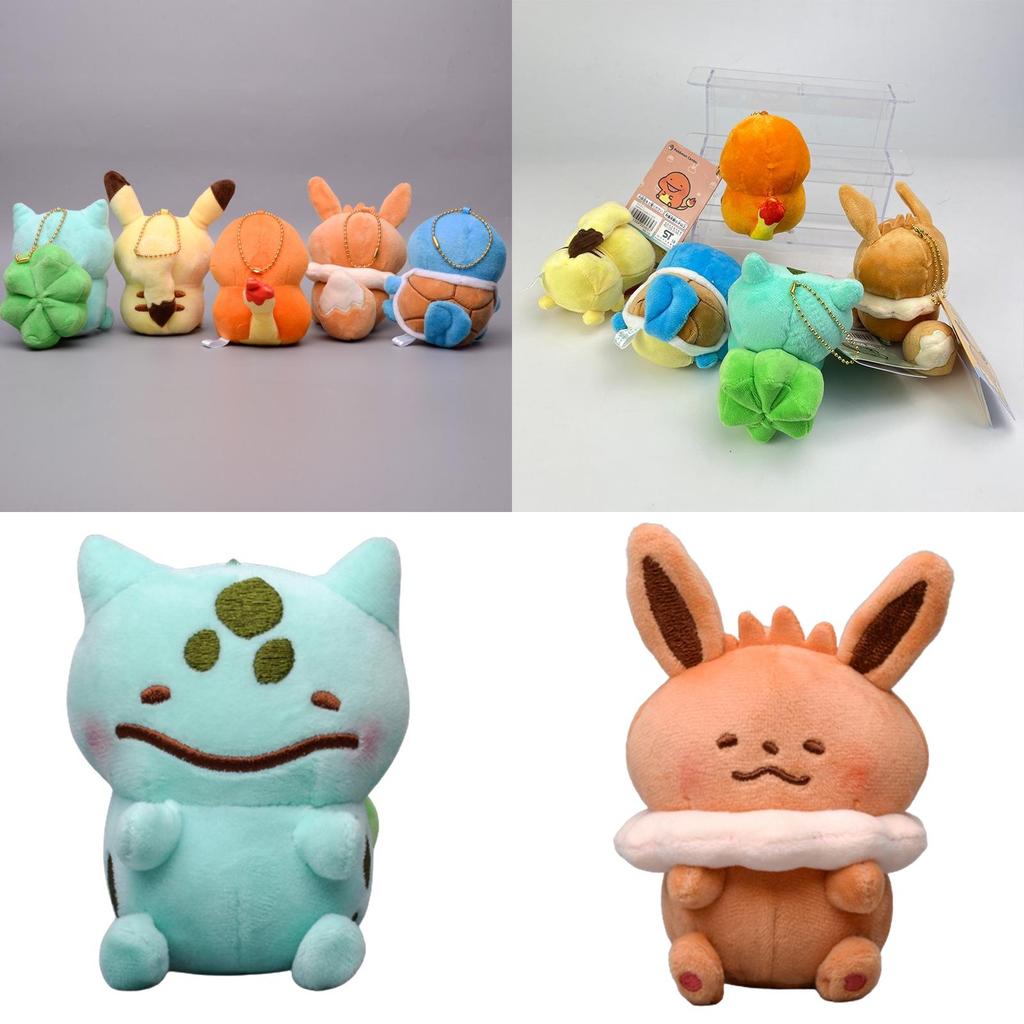 Chaveiros de Pelúcia Adoráveis de Pokémon Apresentando Pikachu, Squirtle, Charmander, Bulbasaur e Eevee Perfeitos para Colecionadores!
