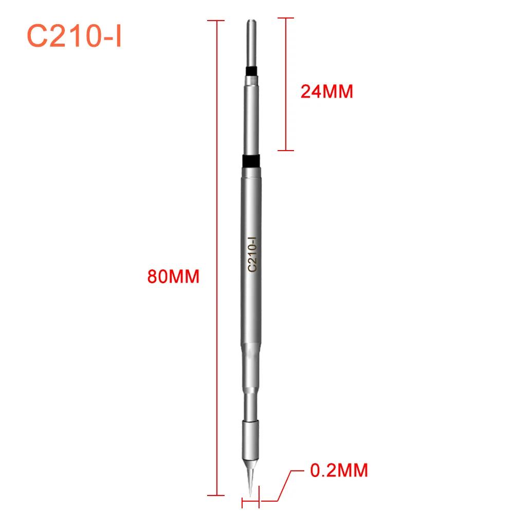 C210 Soldering Tip C210-I/IS/K Soldering Iron Tip for Welding JBC C210 T26D Welding Table Handle Fast Heating Tip