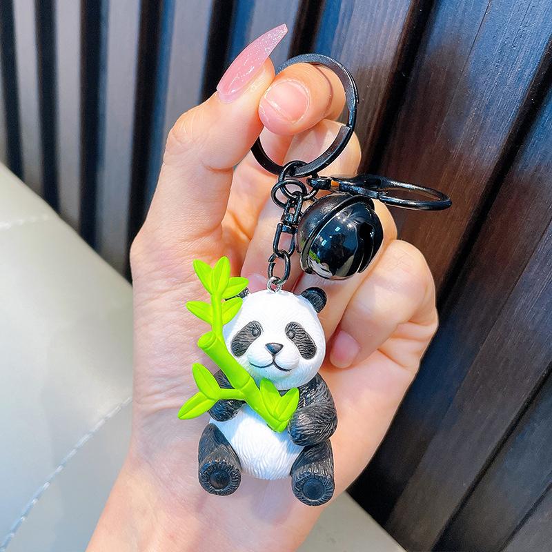 

Chinese Panda Keychain Pendant Cartoon Cute Panda Decoration Toy Keychain Creative Backpack Decoration Accessories Gifts as the picture
