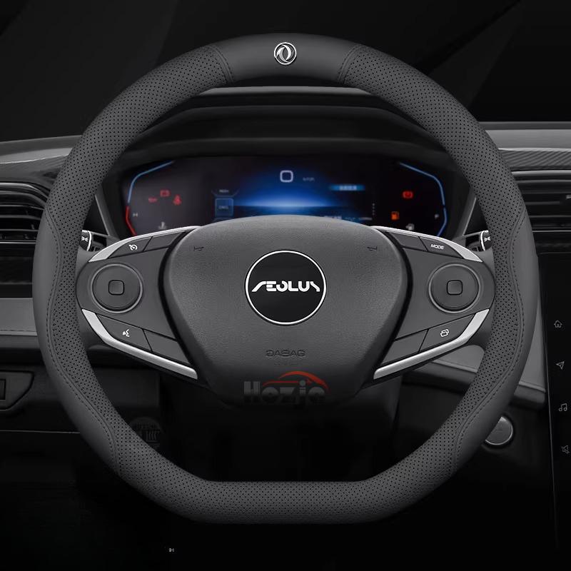 Leather Car Steering Wheel Cover for Dongfeng T5 Evo 580 Shine Max Rich 6 E70 IX5 AX7 Accessories Dongfeng Joyear X3 X5 SX6