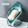 Bathroom Soap Holder Leaf Shape Dish Soap Kitchen Sponge Soap Box Storage Non-slip Drain Soap Case Container Bathroom accessorie