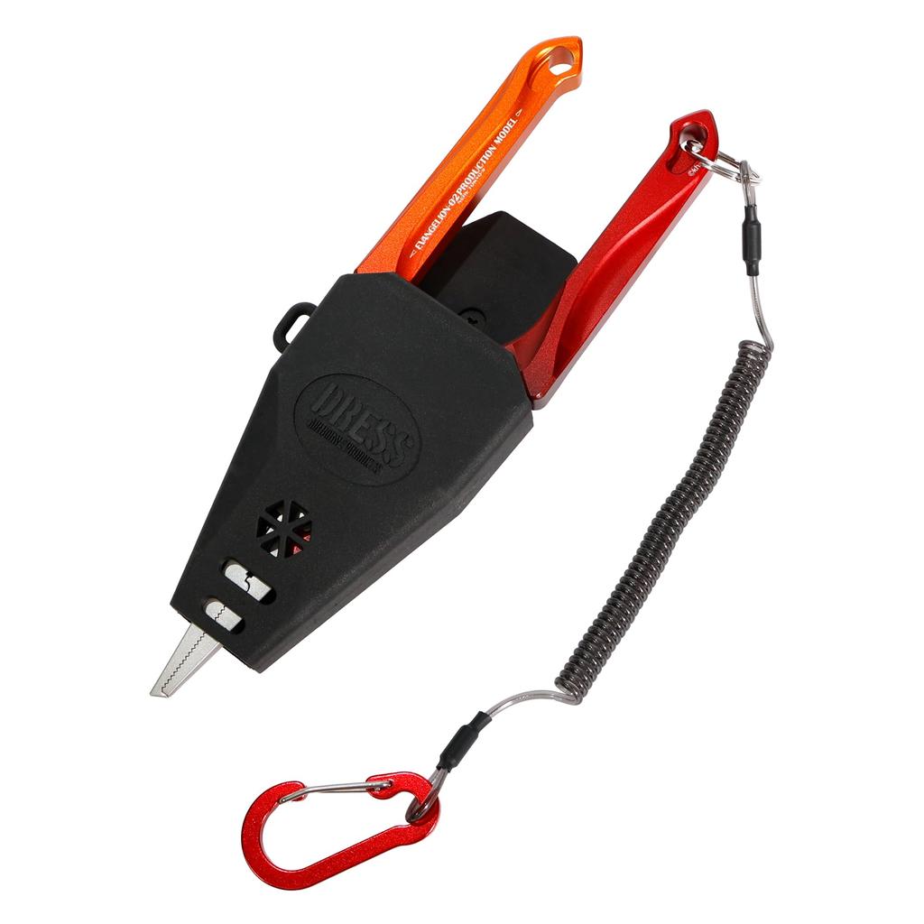 EVA X DRESS Aluminum Evangelion Color with Dedicated and Spiral Hook Line Fishing Easy Quick and Easy Goods 8-inch Pliers, Unit-02 Collaboration,