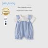 JELLYBABY Faux Two-Piece Baby Girl Summer Romper