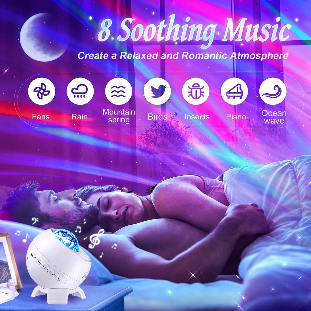 Northern Lamp Projectors Light Night Galaxy Starry Sky Night Lamp Aurora Galaxy Projector Lighting Decoration Home Projector