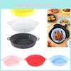 Flexible Design Silicone Replacement Liner For Round Air Fryer Baskets