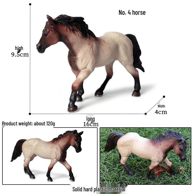 Children's Prancing Horse and Jockey Toy Set