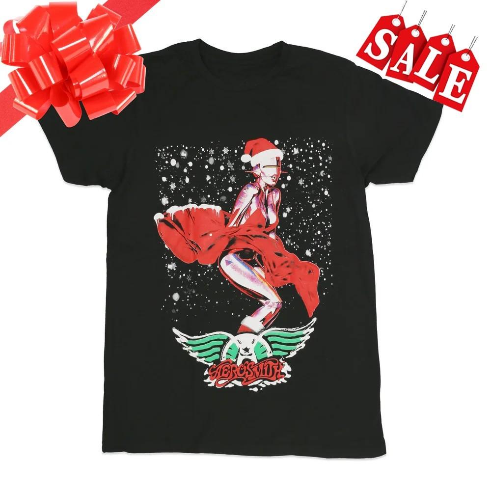Merry Christmas Aerosmith Cotton Unisex All Size T-Shirt 24D523 Unisex T-Shirt S