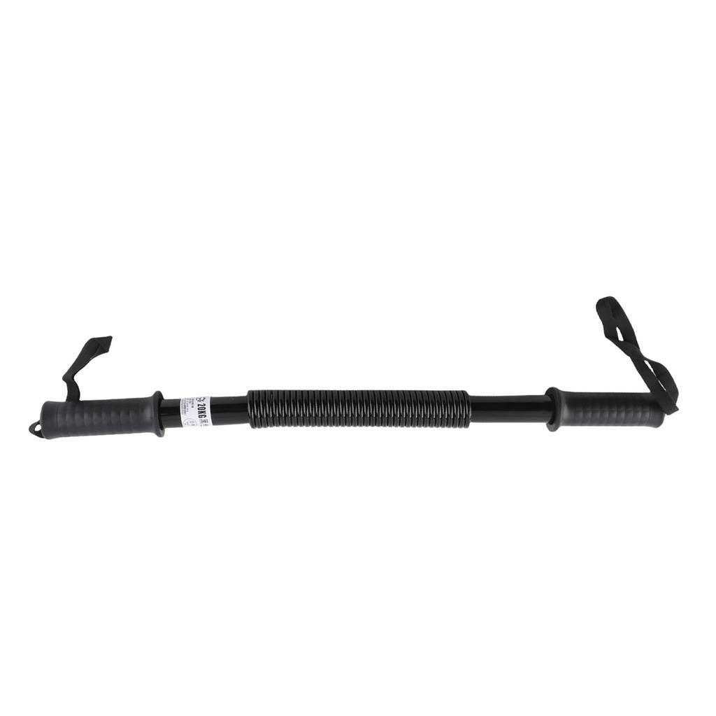 20Kg Spring Bar Exerciser Black High Strength Reliable Sturdy Versatile Power Spring Arm Bar for Fitness