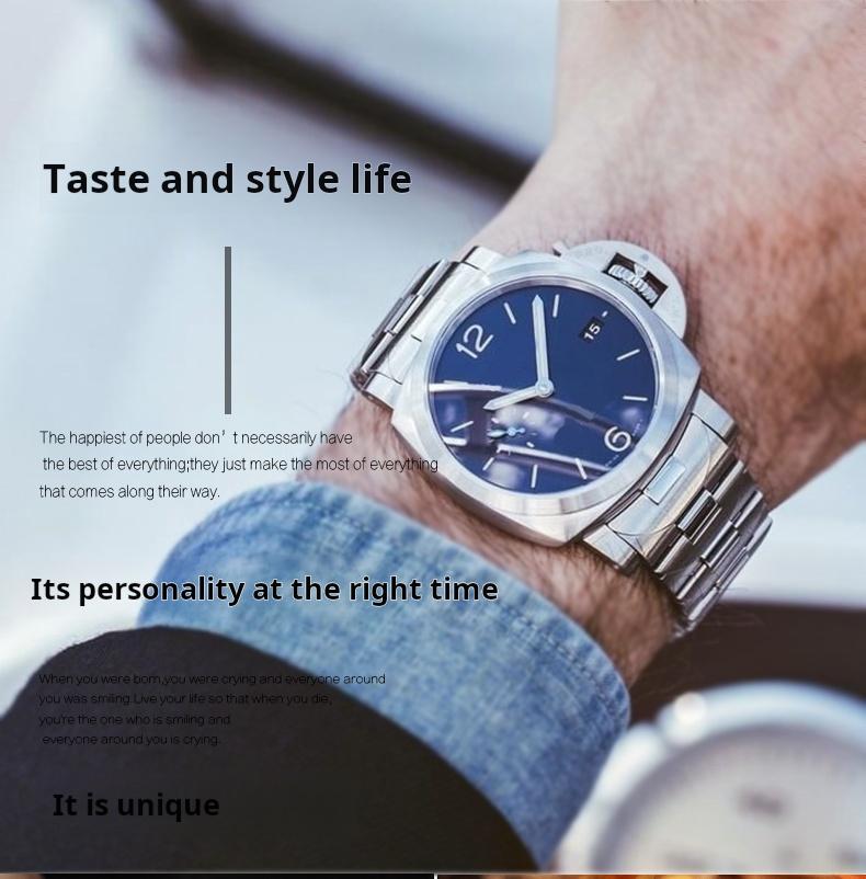 22mm 24mm Curved End Solid Stainless Steel Watch Chain for Panerai Strap PAM01441 PAM01316 PA111metal Watchband For Men Bracelet