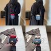 Hello Kitty Denim Butterfly Knot Bag Small Crossbody For Casual Street Style Womens Fashion