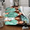 1Pc Teamwork Sports Flannel Blanket, Soft And Comfortable, Casual Warm, Camping Travel, Christmas, Halloween Xmas Gift S1656