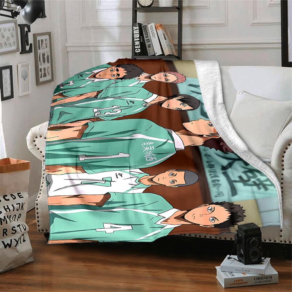 1Pc Teamwork Sports Flannel Blanket, Soft And Comfortable, Casual Warm, Camping Travel, Christmas, Halloween Xmas Gift S1656