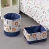 Portable Canvas Laundry Basket Cartoon Organizer Basket Cute Toys Storage Basket  Bedroom