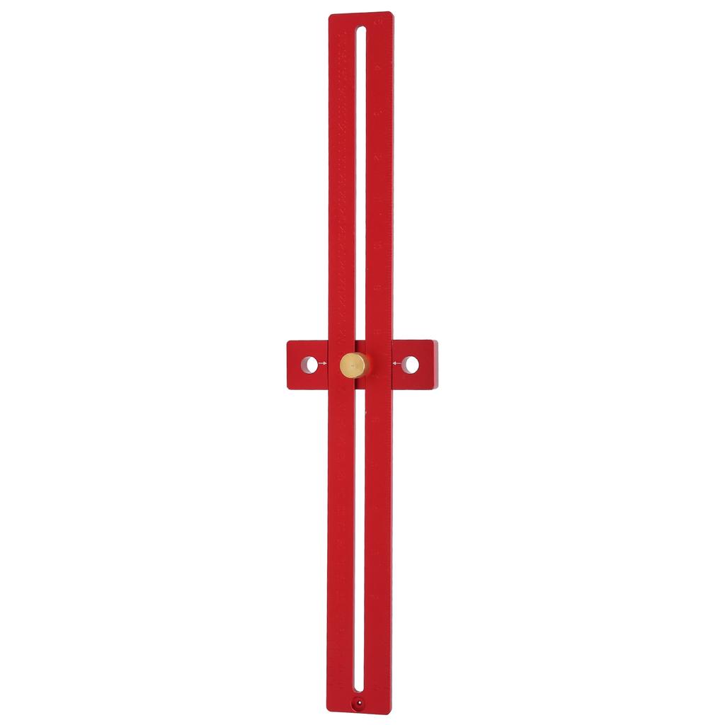 0‑370mm Scribe Ruler Woodworking Ruler Woodworking Scribe Ruler T‑Type Line Locator Aluminum Alloy Measuring Tool 0-370mm