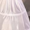 50cm Reifrock Kinder Fischbein Stütze Mittellang Mädchen Prinzessin A-Linie Unterrock mit Elastischem Bund