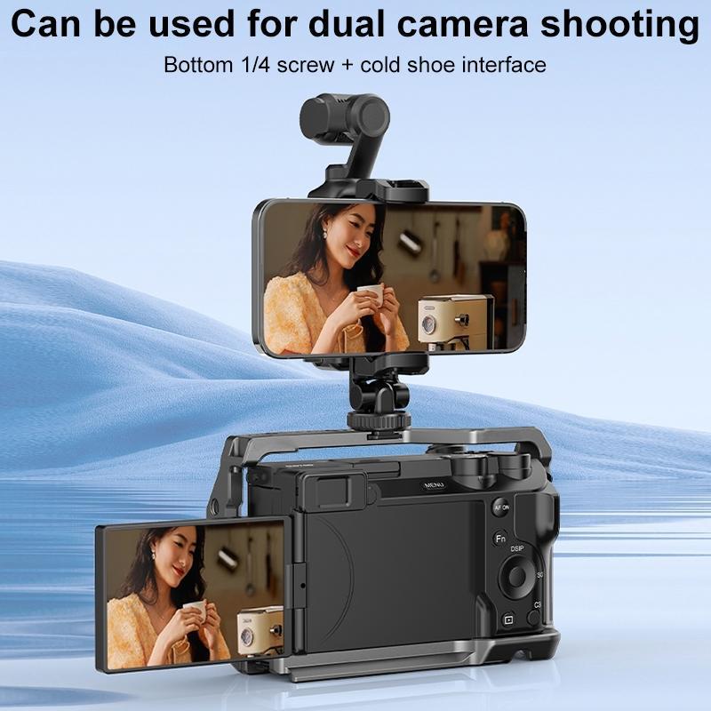 PULUZ Mobile Holder & Protective Frame for DJI OSMO Pocket 3 with Tripod Extension Compatibility