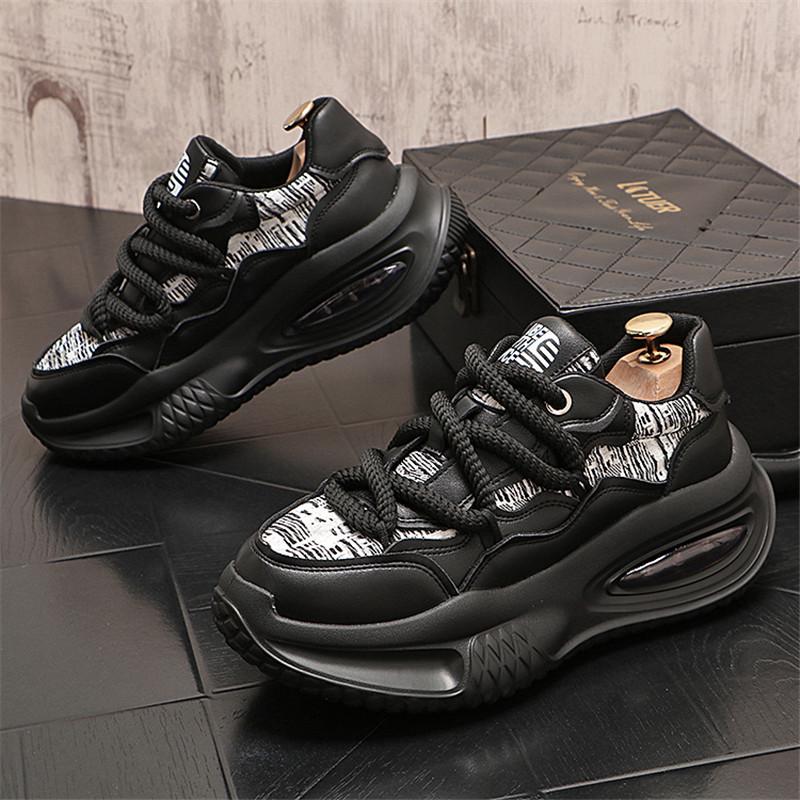 

Мужская обувь для скейтбординга, парусиновые туфли на толстой платформе, удобные дышащие вулканизированные туфли, повседневные кроссовки, студенческая обувь 38 чёрный