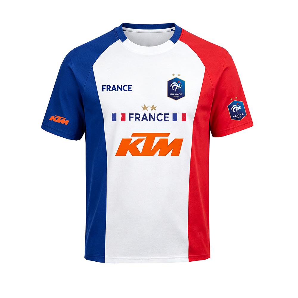 KTM France 2026 World Cup Football Jersey KTM Co-branded T-shirt for Men