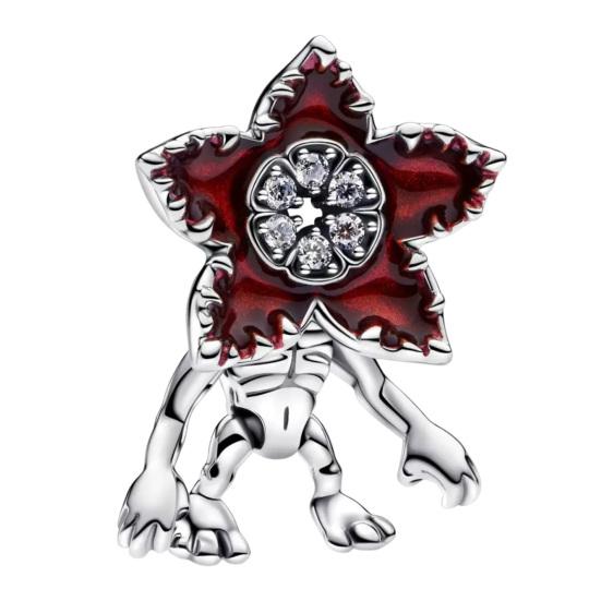 

Підвіска-квітка зі стразами Моторошна червона квітка із зубчастими пелюстками Шарм Блискучий бісерний шарм для браслета, намиста, аксесуар для виготовлення ювелірних виробів своїми руками A