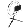 LED Ring Light 10 Levels Dimming Desktop Fill Lamp with 3 Color Temperature for Live Broadcast