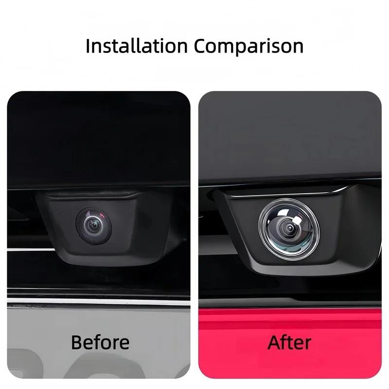 Car Camera Protective Cover, 360 ° High-definition Panoramic Reversing Camera Lens, Waterproof and Dustproof Protective Cover