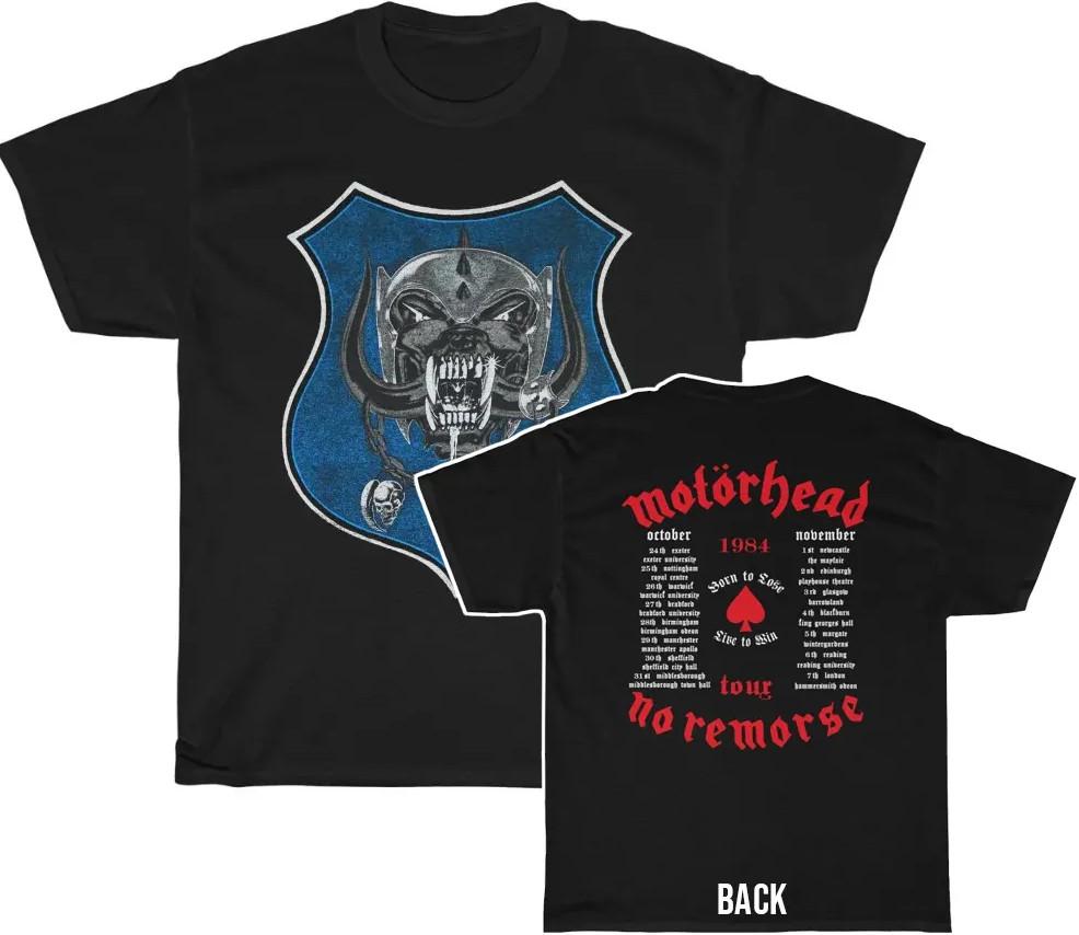 

Motorhead 1984 No Remorse October/November Tour Shirt Double Sided L