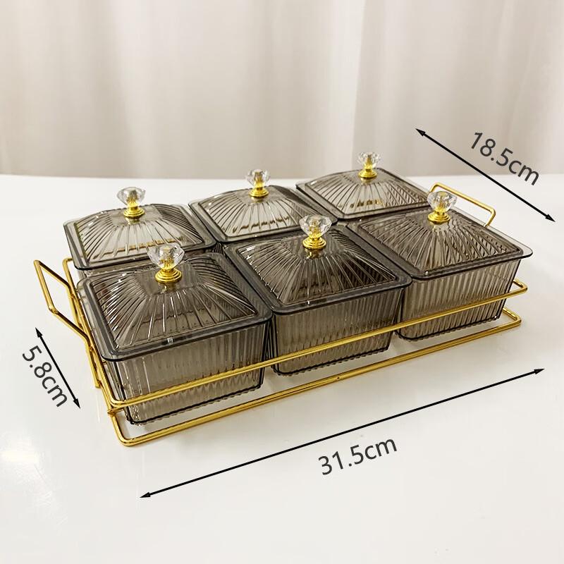 Abay Segmented Snack and Fruit Tray Set
