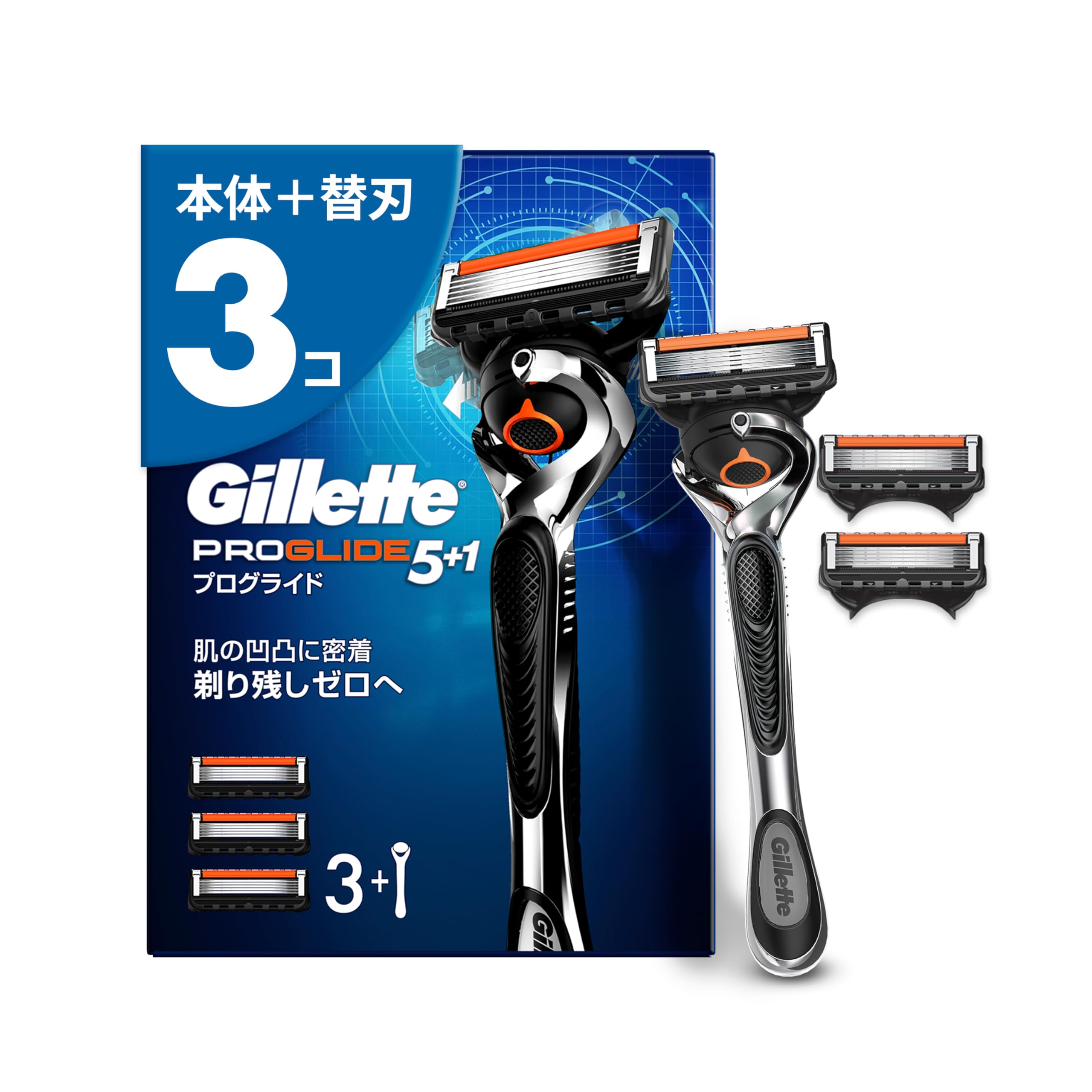 

Бритва Gillette ProGlide с 3 сменными лезвиями и для гладкого бритья мужская