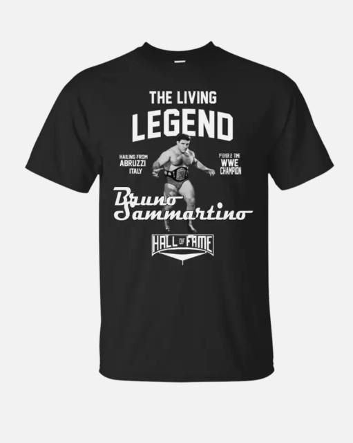 SALE Bruno Sammartino The Living Legend Men T-shirt Black All Sizes Unisex Unisex T-Shirt XXL