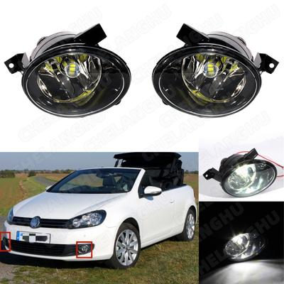Car LED Lights For VW Touareg 2011 2012 2013 2014 2015 Car-Styling Front Bumper Fog Light Lamp With LED Bulbs
