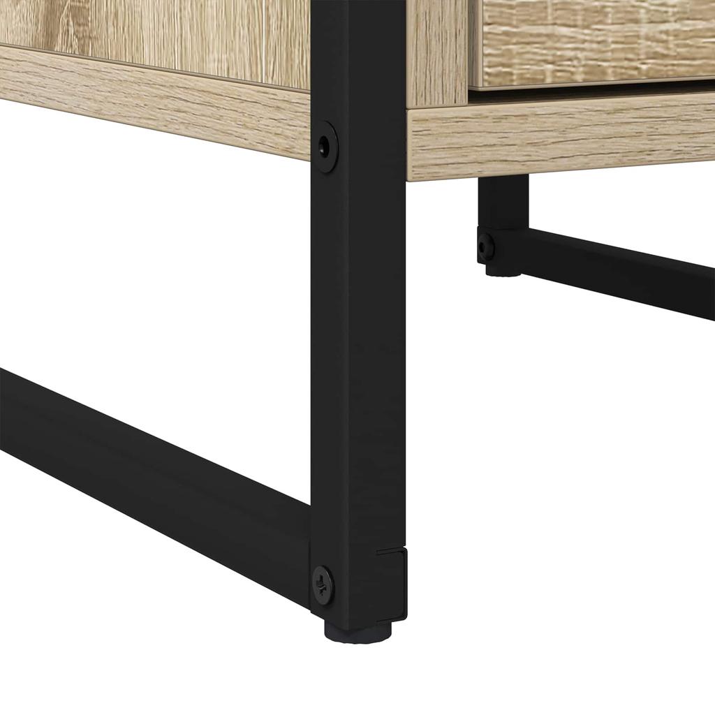 Nightstand Set of 2 Sonoma 39.5 X 30 X 50 Cm Particleboard