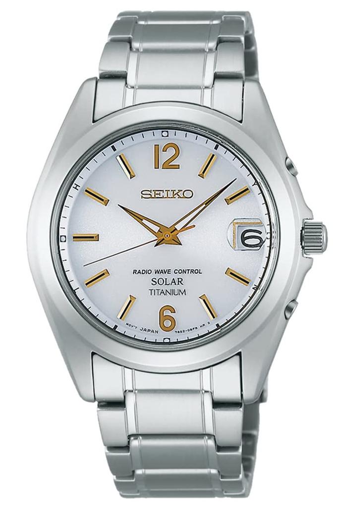 Watch Seiko Selection Titanium Solar Radio Watch SBTM227 Silver [Seiko Watch] Men's