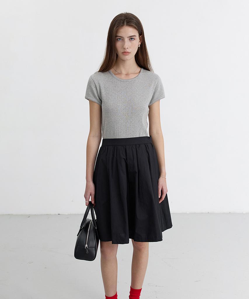 Deonseuteu Essential Slim-Fit Crochet Top_Udts5B224_Melange Gray