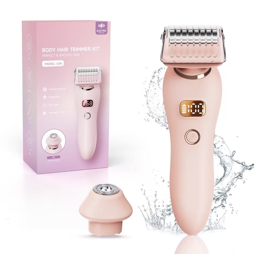 Display head-Double Shaver 2-in-1 Women s Special Electric Haircut Push and Shearing Electric Full Body Hair Remover
