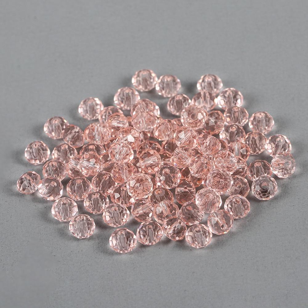 DIY Jewelry Craft Kit: Transparent 3-8mm Glass Beads, Rice, Diamond, Crystal Cuts, Lantern Shapes, Spacer Beads - Perfect For Accessory Making