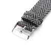 18mm 20mm 22mm Quick Release Weave Bracelet Vintage Genuine Leather Tweed Nylon Strap for Omega for Seiko Smartwatch Watch Band