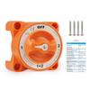 4 Position Isolator Disconnect Rotary Switch Luminous 32V 350A 2 Battery Disconnect Switches AFD for Marine Boat Truck RV