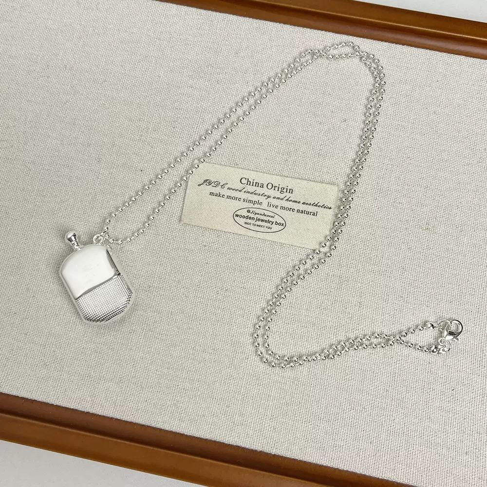 Korean-Style Simple INS Style Wine Jug Pendant Necklace, Personalized Long Sweater Chain Accessory 2025