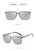 Men's Polarized Stainless Steel Square Sunglasses - Classic Retro Outdoor Driving, Fishing, and Cycling Glasses