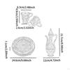 6-Cup Tea Set with Tray And Wine Decanter for Home Events