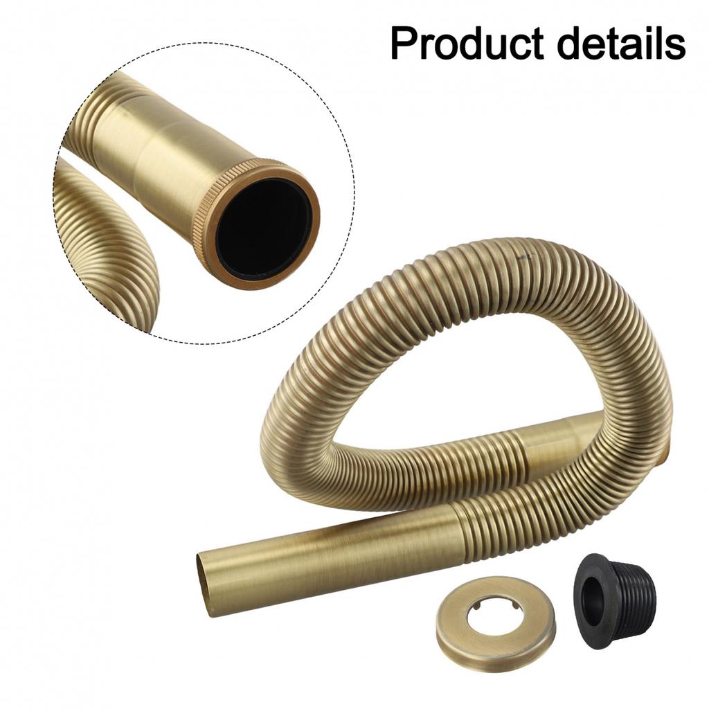 Flexible Brass Drain Hose for Kitchen and Bathroom Sink Installation