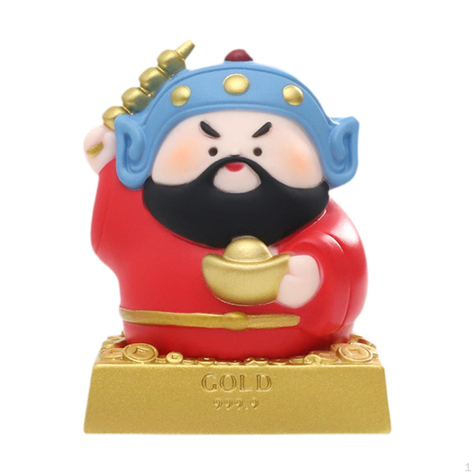 

Статуя китайского бога богатства, украшение стола, художественные промыслы, декоративная миниатюрная скульптура, фэн-шуй Zhao Gongming